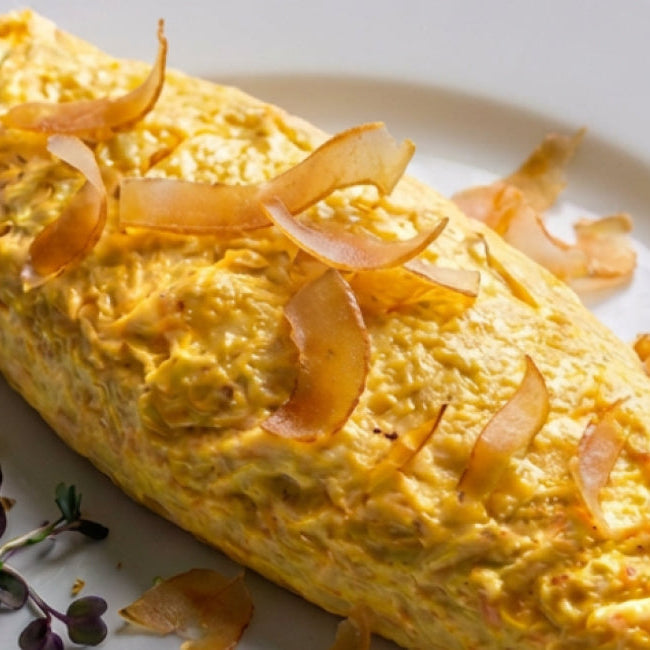 Omelette moelleuse à la poutargue