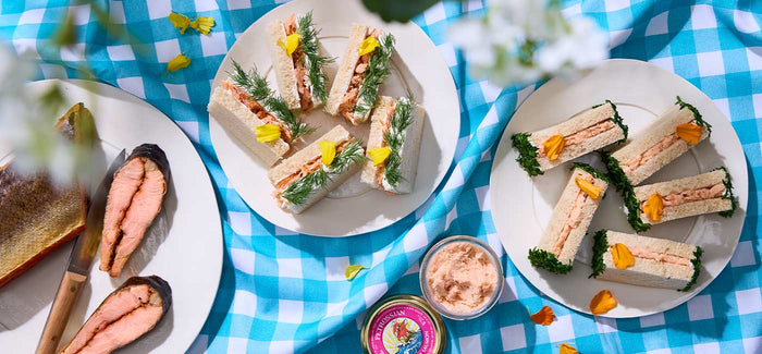 Duo de club-sandwichs au saumon fumé