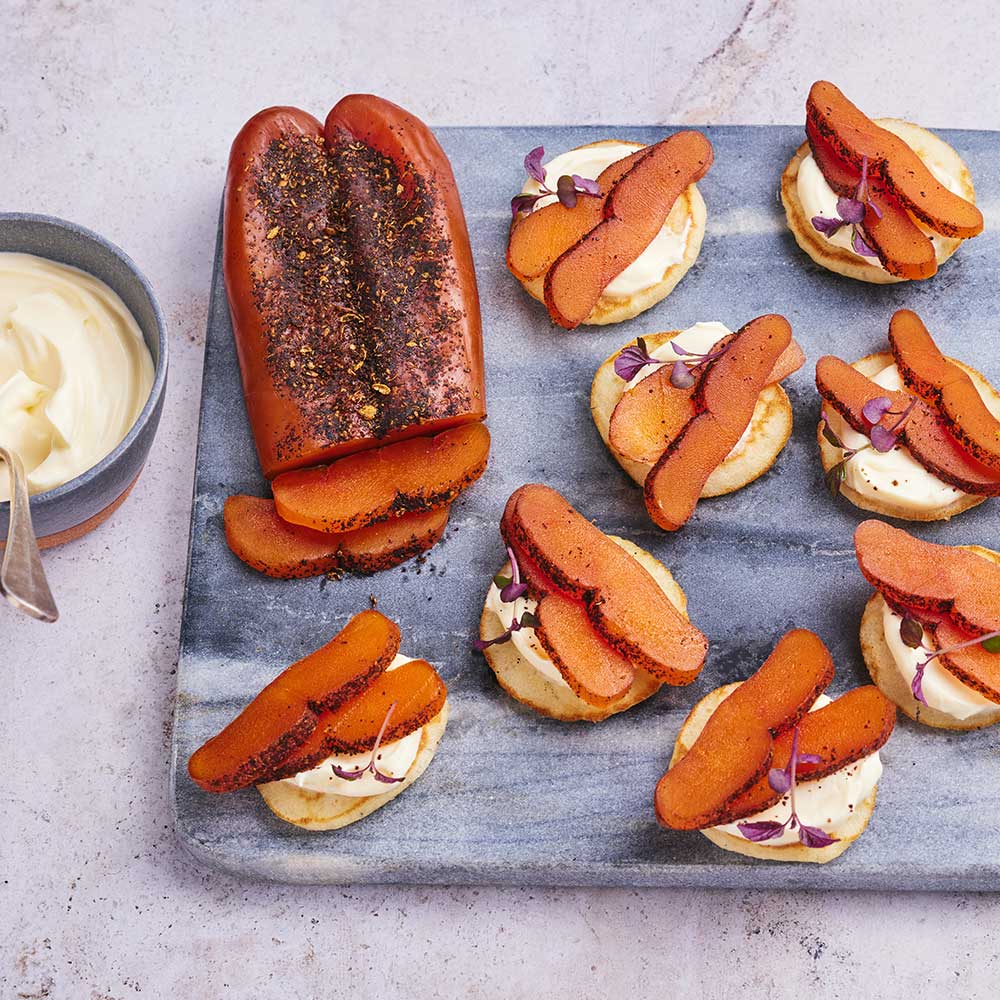 Poutargue Fumée aux Baies de Timut