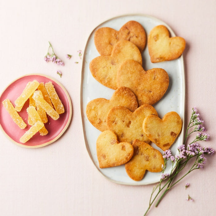 Sablés au citron et gingembre confit