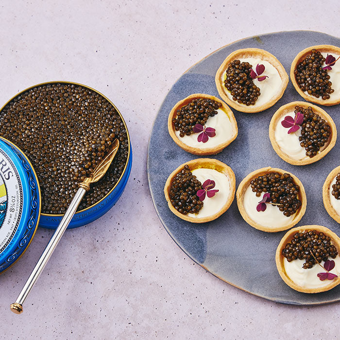 Tartelettes gastronomiques au caviar