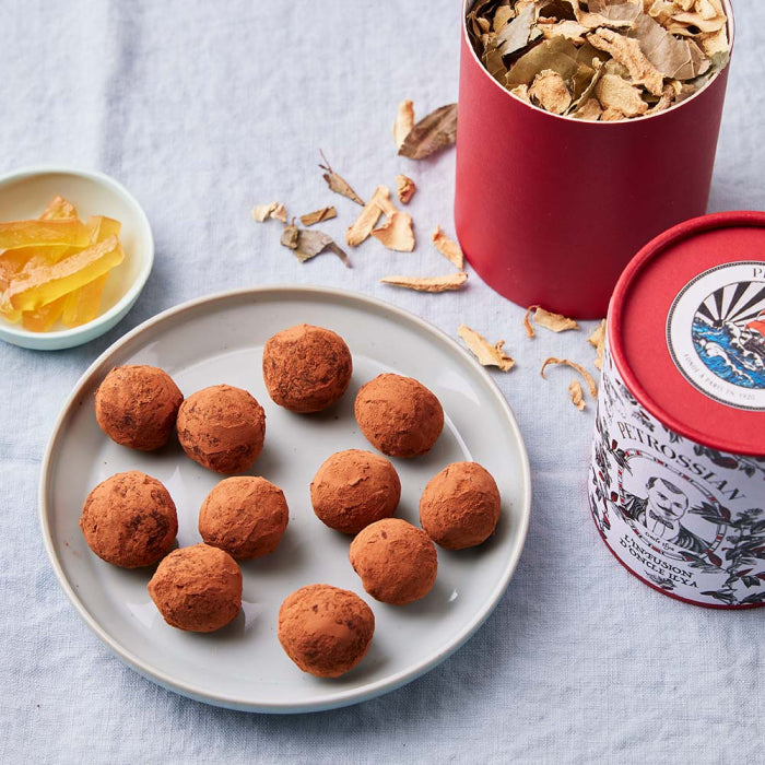 Truffes d'Oncle Ilya au chocolat et gingembre confit