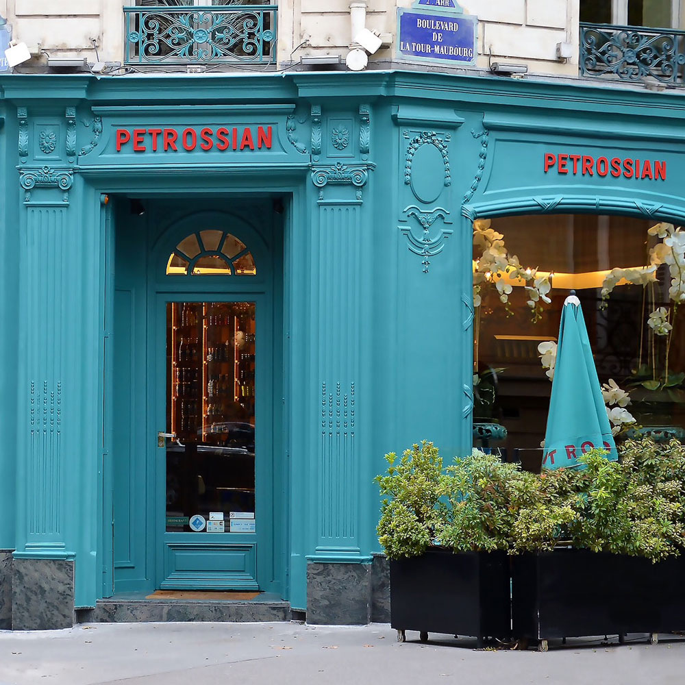 Petrossian Left Bank Boutique: the historic boutique, right by Invalides