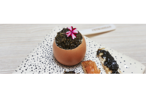 Brouillade d'œufs au caviar Ossetra