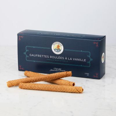 Wafelrolletjes met vanille