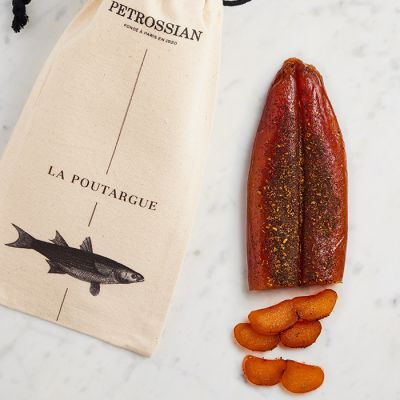 Gerookte Bottarga met Timut-bessen