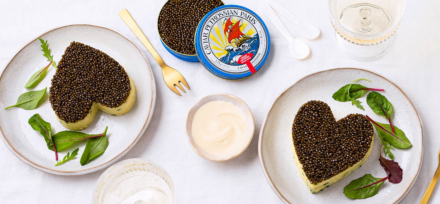 Potato puree and Daurenki® caviar