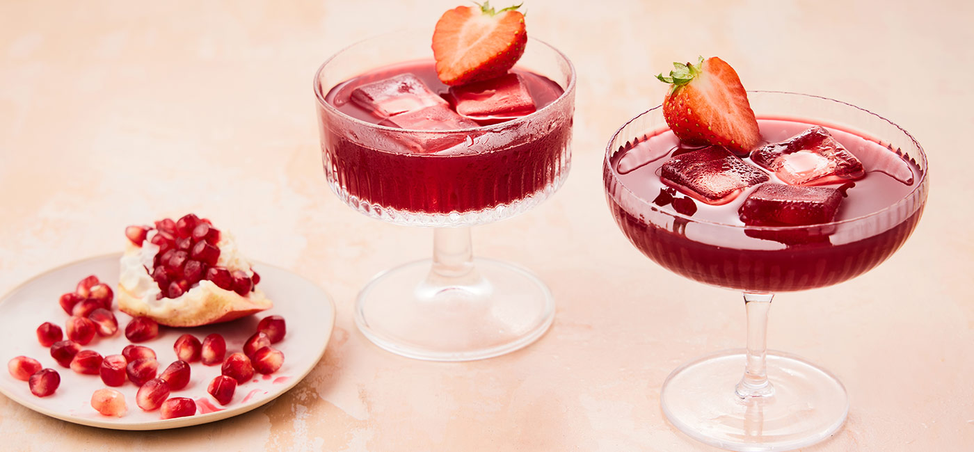Pomegranate detox cocktail