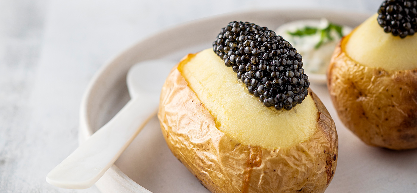 Pomme de terre et Caviar Alverta