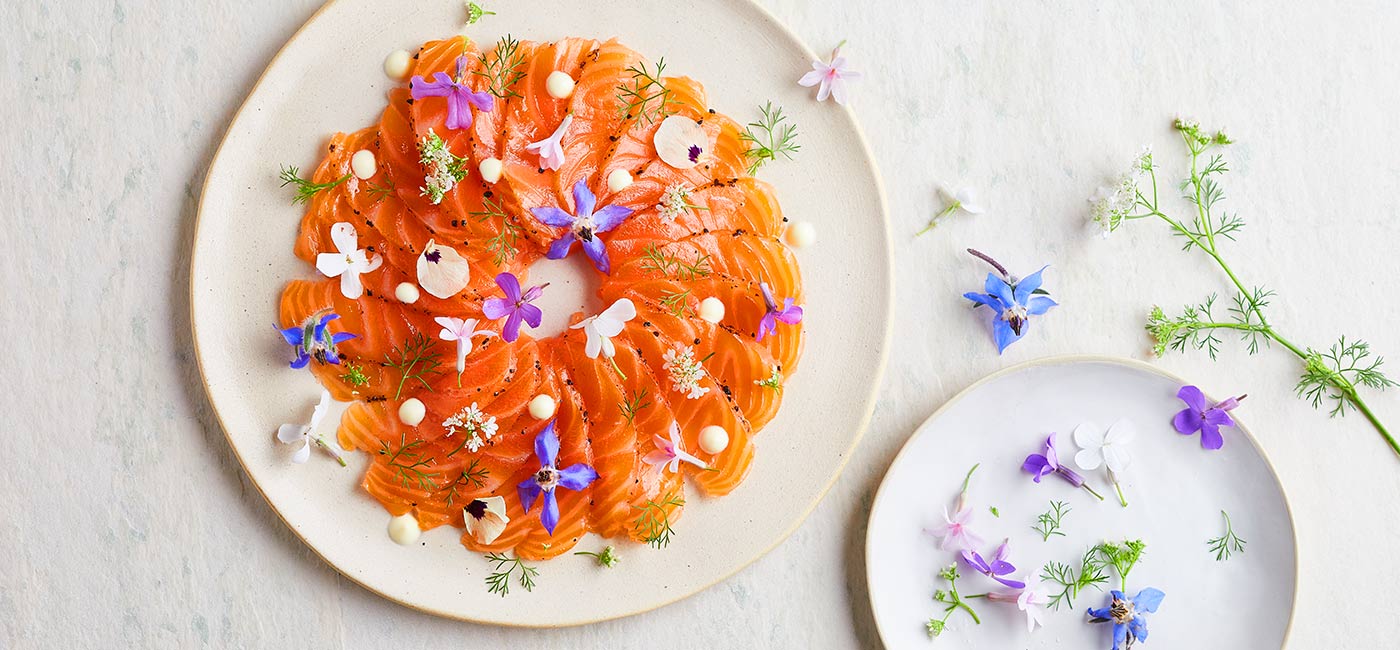 Un carpaccio aux fleurs pour Maman