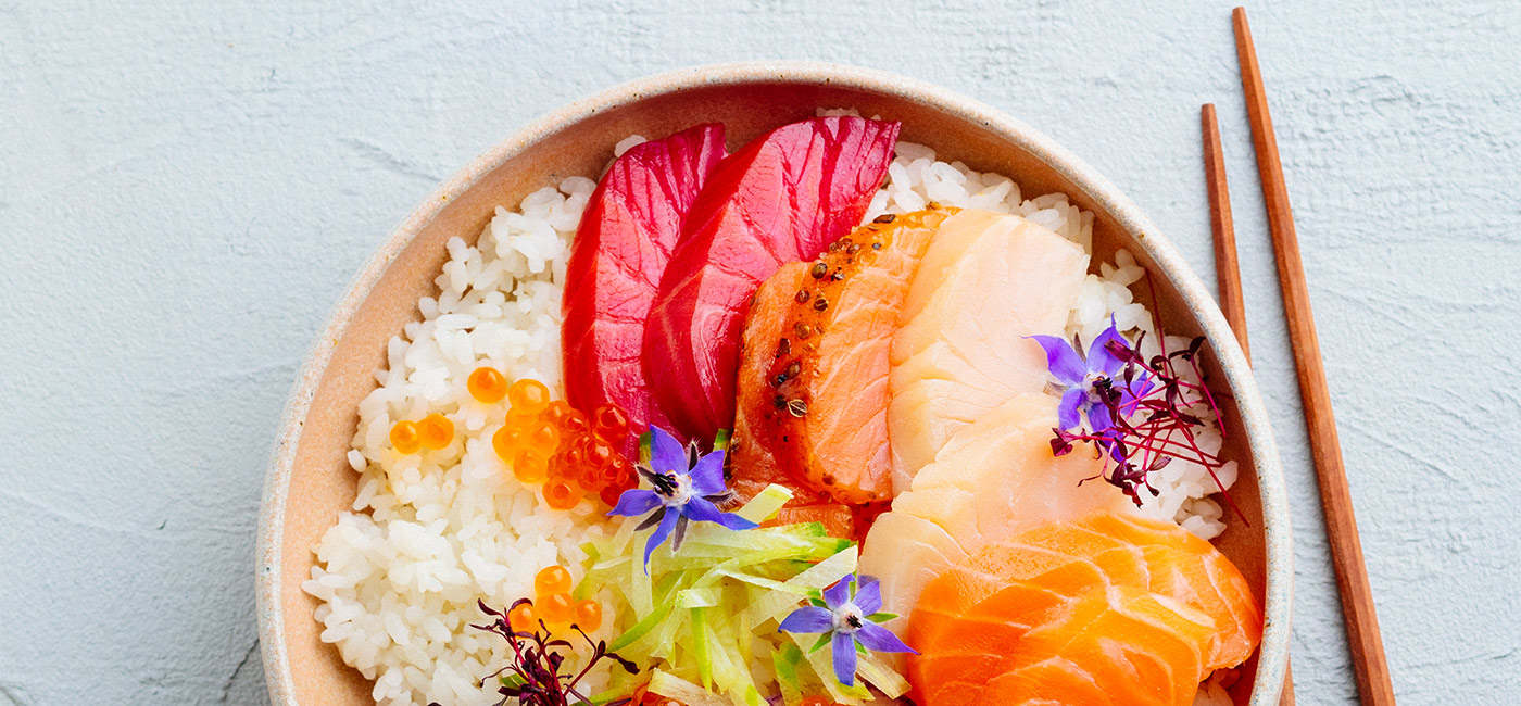 Poke bowl Zalm Coupe du Tsar plain 