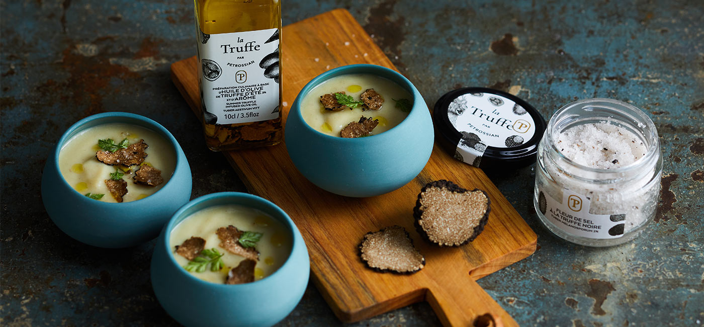 Velouté de panais à la truffe en mini verrines